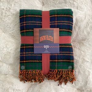 NEW Rowing Blazers x Target Plaid Throw Blanket 60x50 in